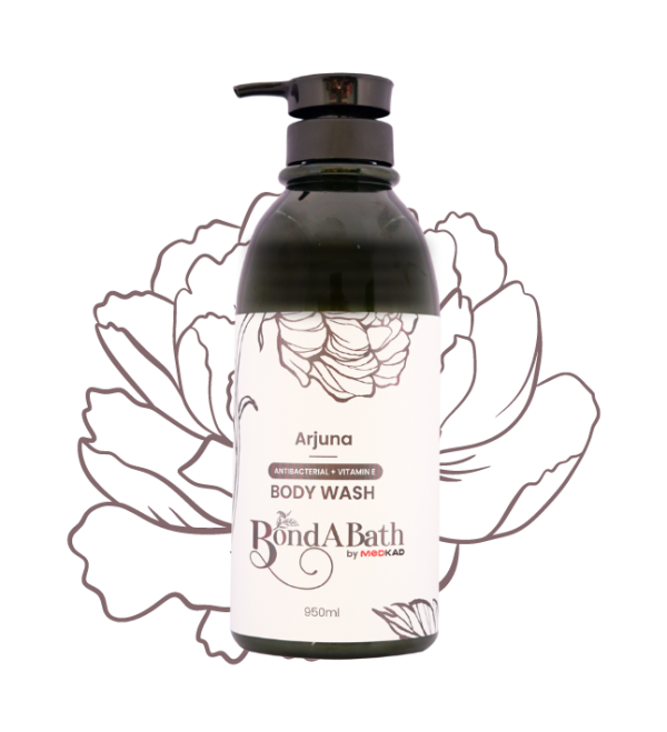 An image of Arjuna BodyWash bottle.